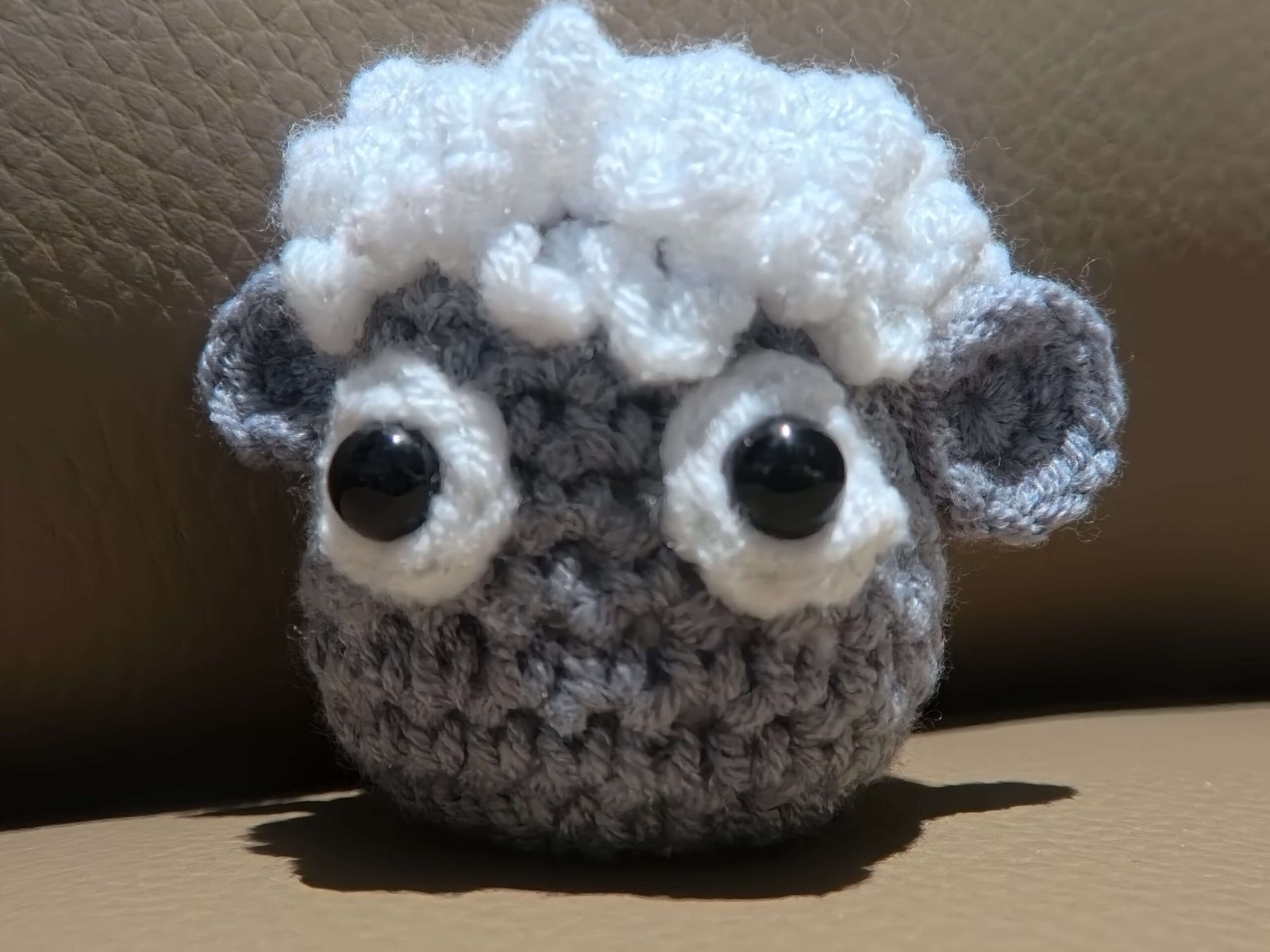 positive of sheep crochet kit
