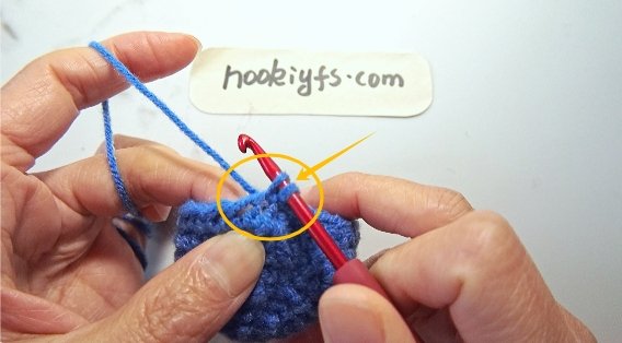 You should have two loops on the hook.