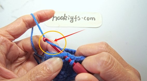 Yarn over and pull through to draw up a loop.