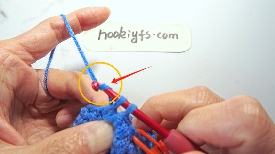 Yarn over.