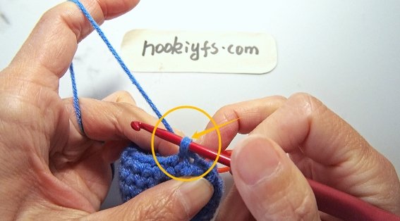 Pull through both loops on the hook, leaving one loop remaining.