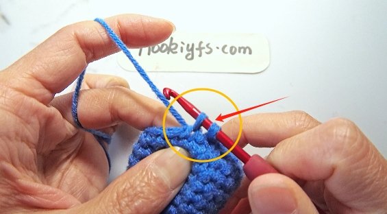 Pull through the front and back loops , the remaining two loops left .