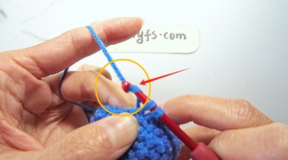 Yarn over.
