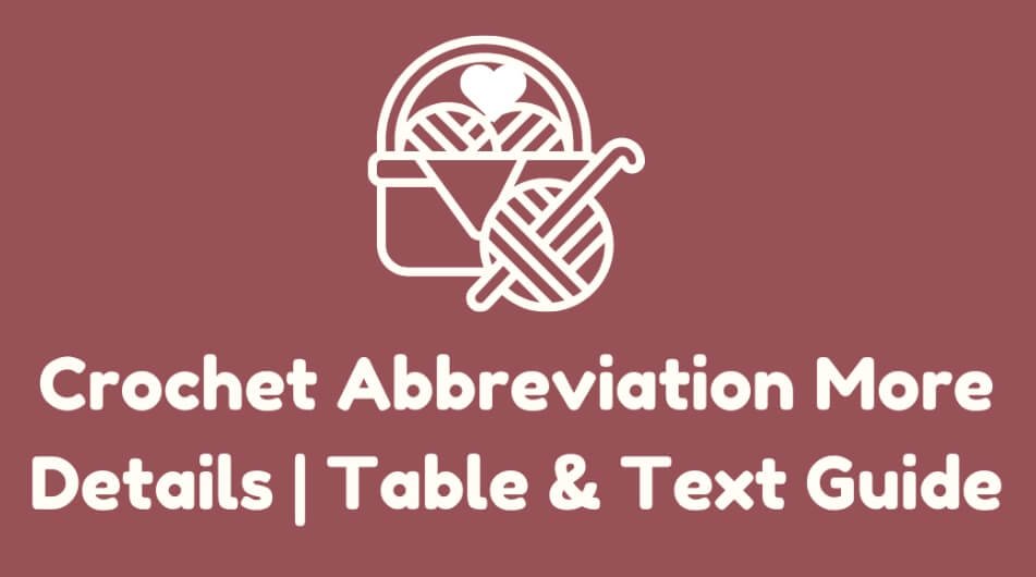 Crochet Abbreviation main photo