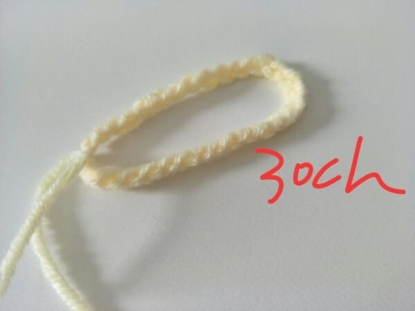 30 ch for bracelet