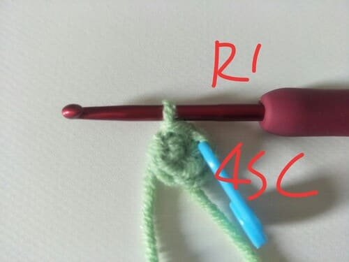 4sc for magic ring-tail