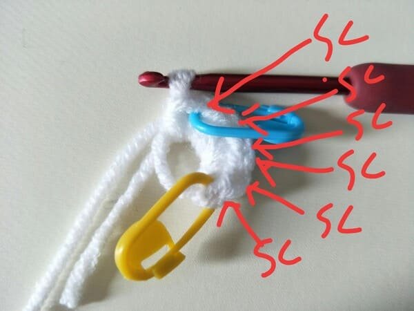 8sc for magic ring