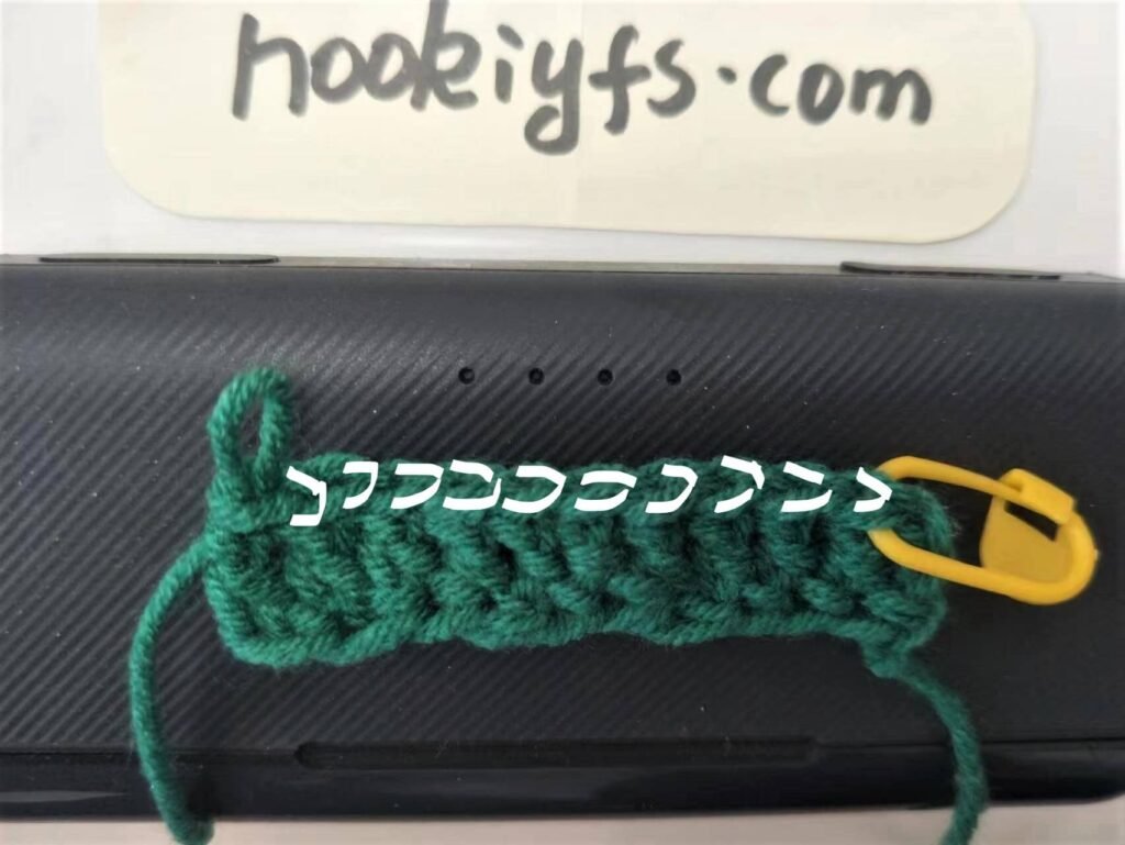 Count Foundation Double Crochet 10 stitches