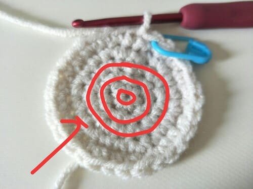 count round for pig crochet