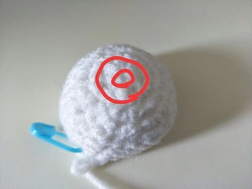 how to find loops or round of ghost crochet