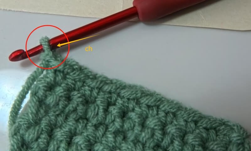 plus one extra chain for turning single crochet rows