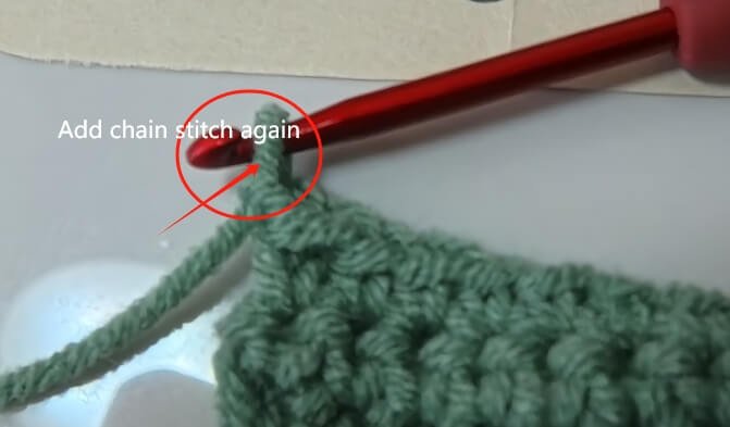 plus one extra chain for turning single crochet rows