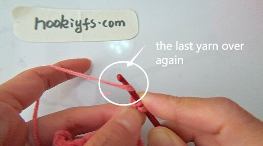 the last Yarn over (YO) for CSDC