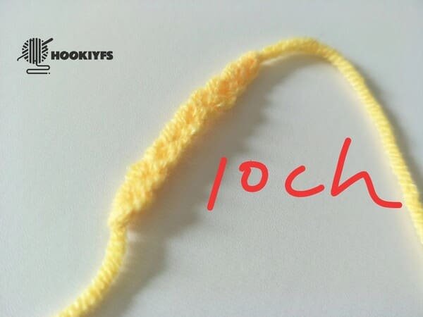 10 chain stitches for hand carrying