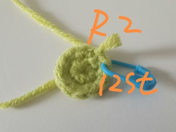12 stitches for round 2 for octopus crochet