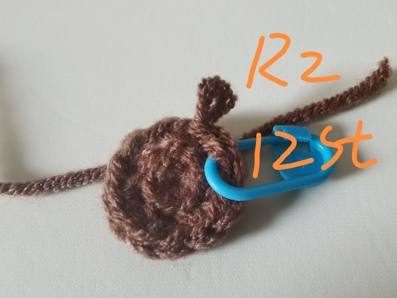12 stitches for round 2 for sunflower crochet