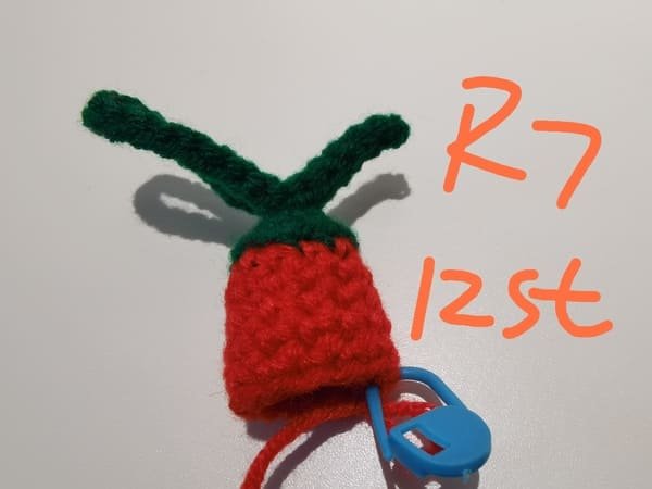 12 stitches for round 7 for chili crochet