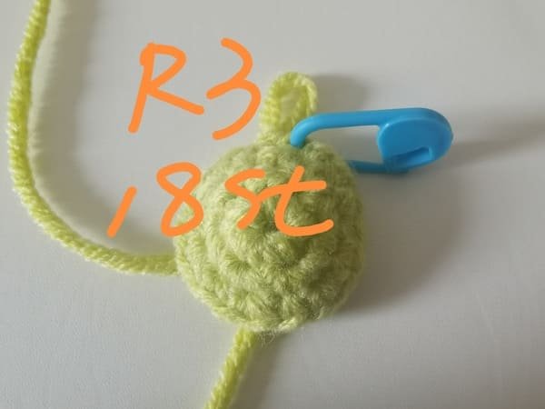18 stitches for round 3 for octopus crochet