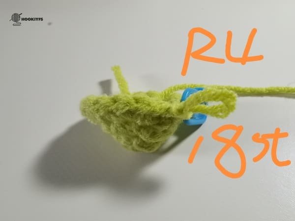 18 stitches for round 4 for lemon crochet pattern
