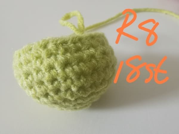 18 stitches for round 8 for octopus crochet