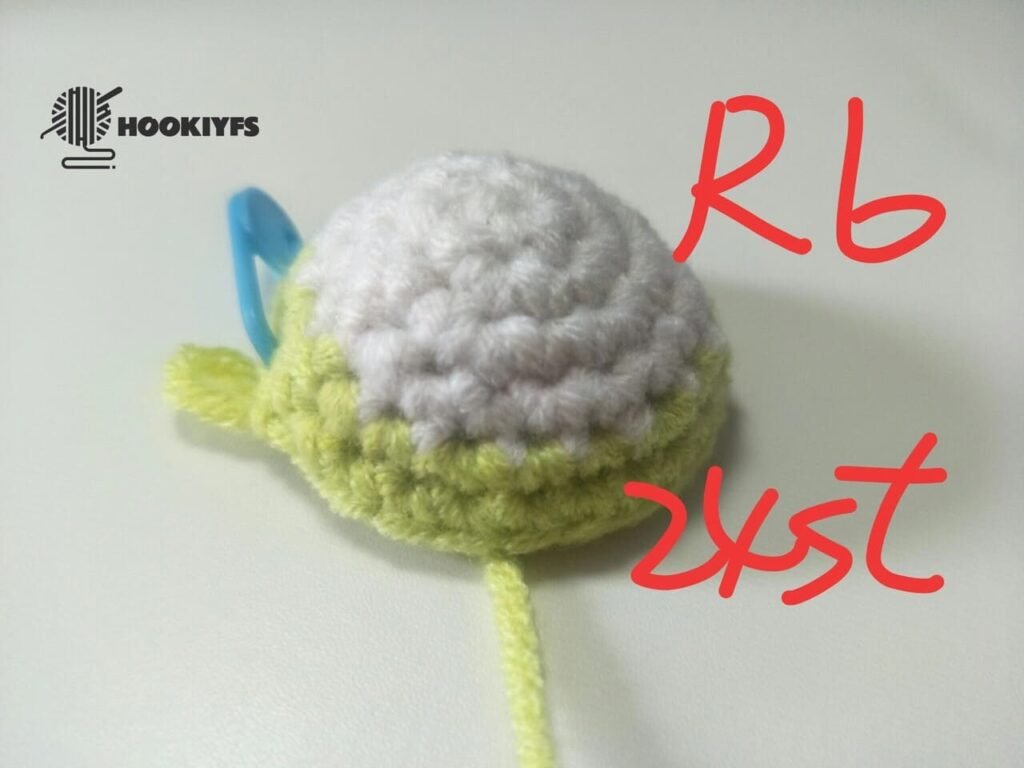 24 stitches for Round 6 for fish crochet