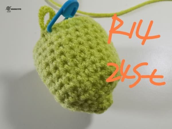 24 stitches for round 14 for lemon crochet pattern