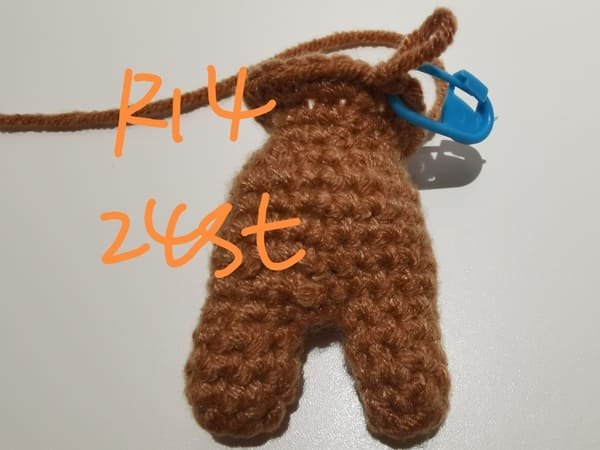 24 stitches for round 14 for teddy bear crochet