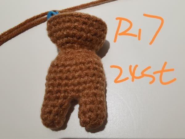 24 stitches for round 17 for teddy bear crochet