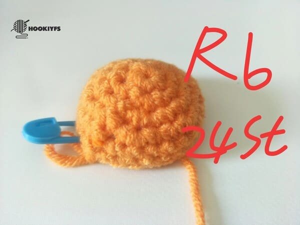 24 stitches for round 6 for persimmon crochet