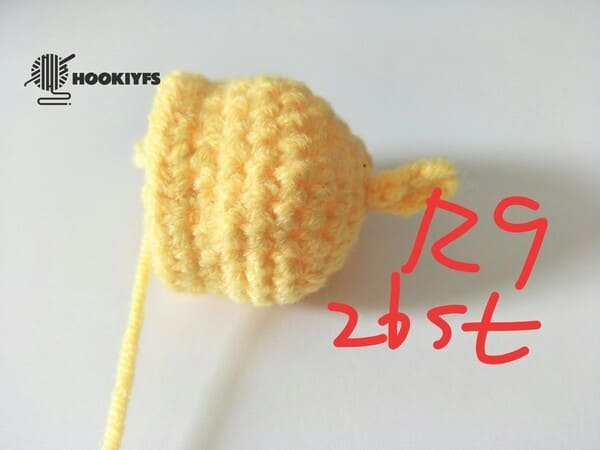 26 stitches for round 9 for duck crochet