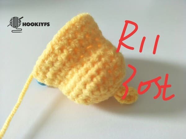 30 stitches for round 11 for duck crochet