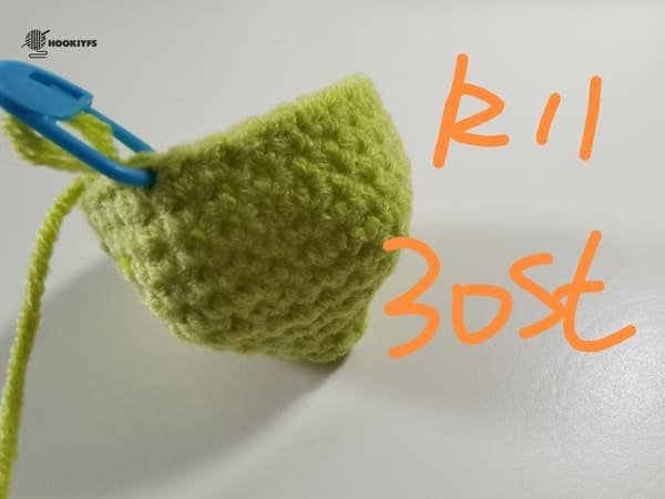 30 stitches for round 11 for lemon crochet pattern