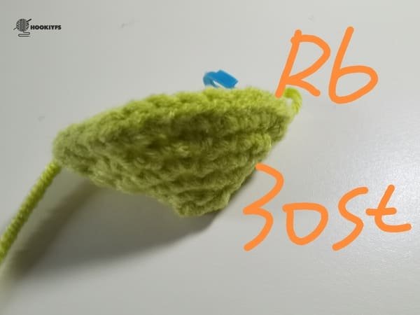 30 stitches for round 6 for lemon crochet pattern