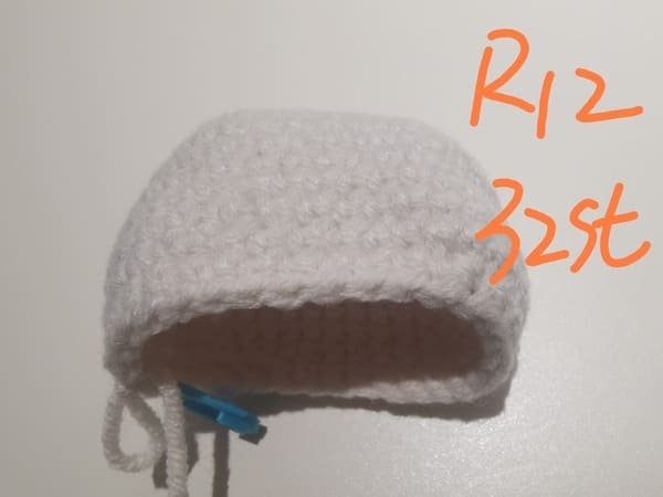 32 stitches for round 12 for head for hello kitty crochet pattern