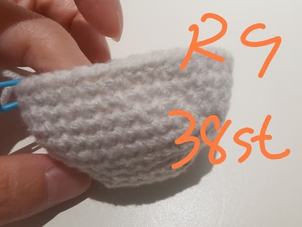 38 stitches for round 9 for head for hello kitty crochet pattern