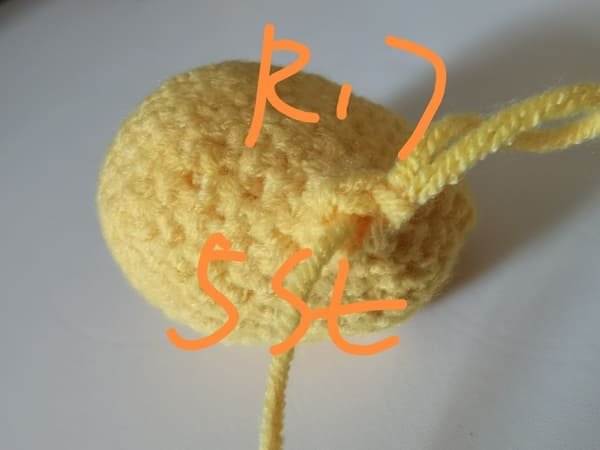 5 stitches for round 17 for mango crochet
