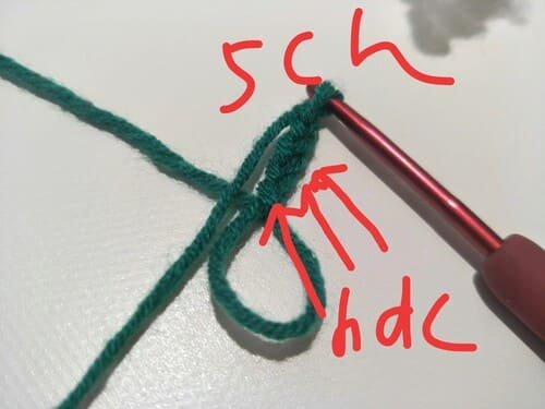 5ch for magic and crochet order