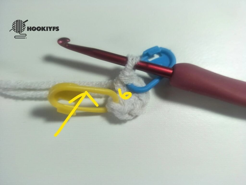 6 single crochet in to the magic ring for fish crochet