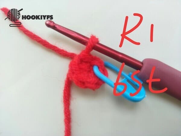 6 stitches for round 1 for apple crochet