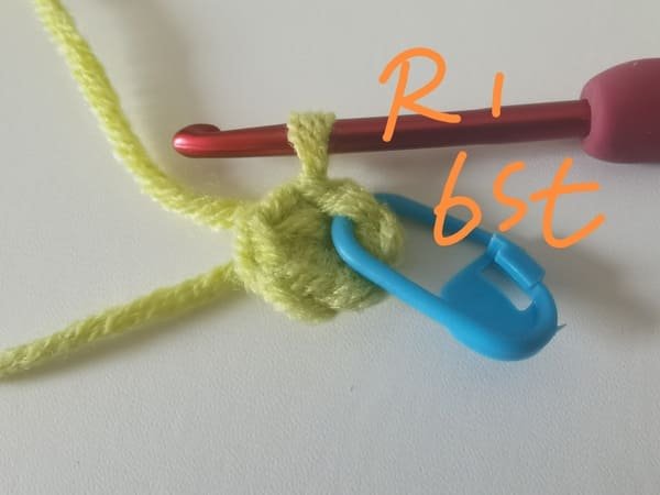 6 stitches for round 1 for octopus crochet