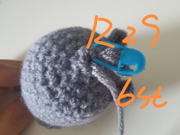 6 stitches for round 29 for elephant crochet