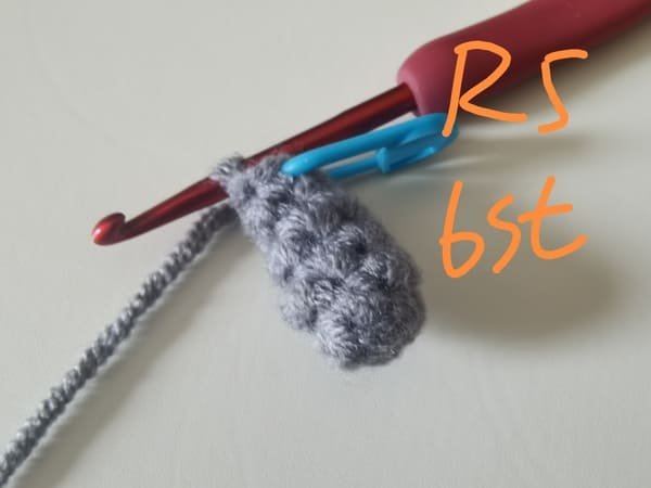 6 stitches for round 5 for elephant crochet