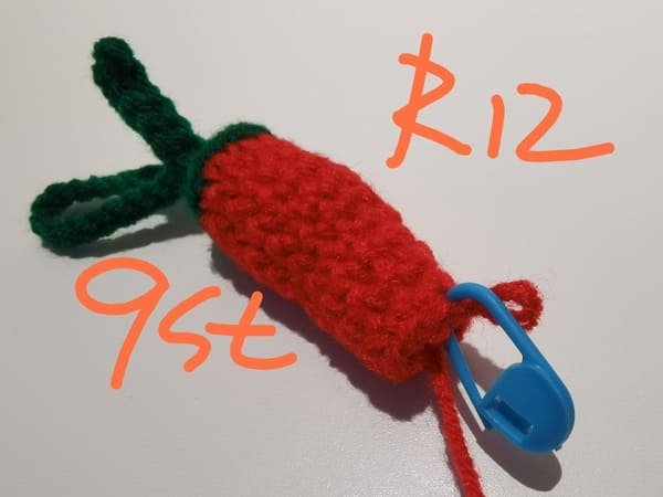 9 stitches for round 12 for chili crochet