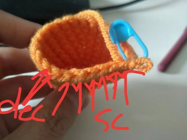 R12 crochet order for carrot crochet
