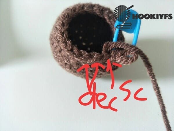 R13 crochet order for drumstick crochet