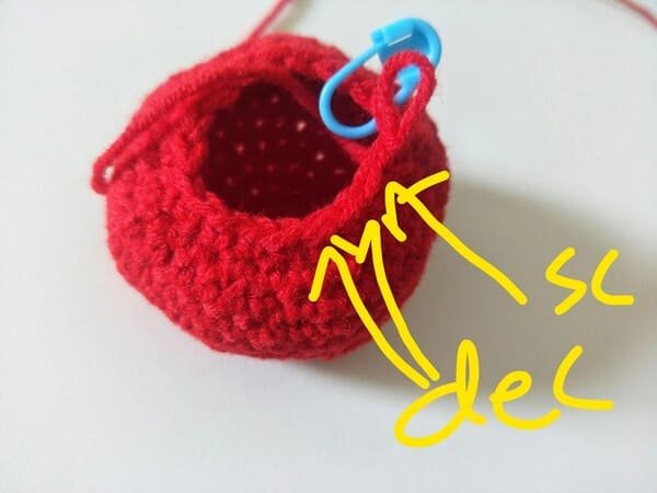R14 crochet order for crochet tomato