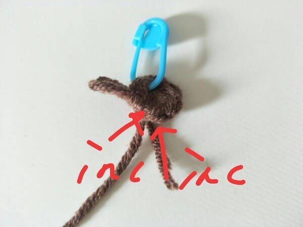 R2 crochet order of body of drumstick crochet