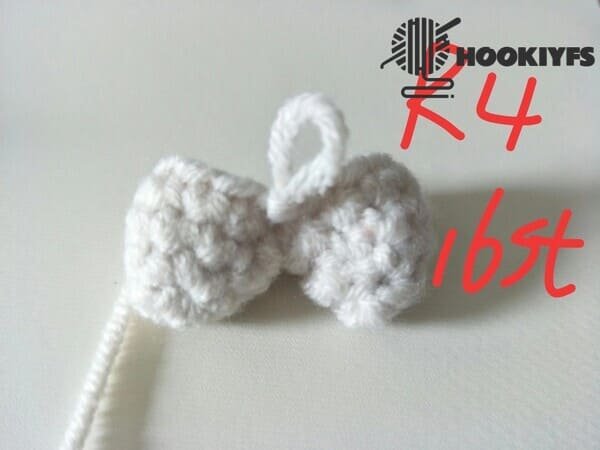 R4 is completed for 16 st for bone of drumstick crochet