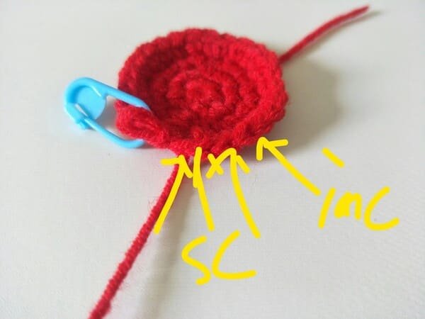 R5 crochet order for crochet tomato