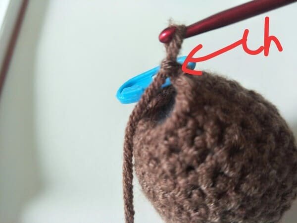 add ch for R15 for drumstick crochet